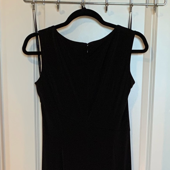 Calvin Klein Black Sleeveless Jersey Gown Size 10 - Picture 5 of 16